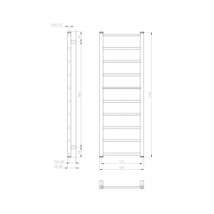 Sapho METRO LIGHT otopné těleso 400x1140 mm, bílá IR445T