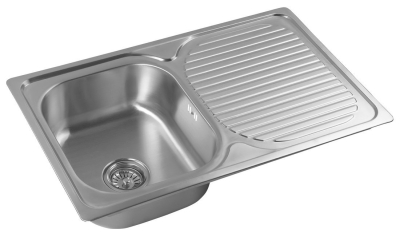 Aqualine Nerezový vestavný dřez s odkapem 78x18x48cm AQ7848B