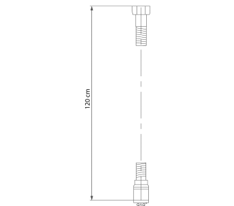 Sapho SOFTFLEX plastová sprchová hadice, 120cm, gun metal 1208-10GM