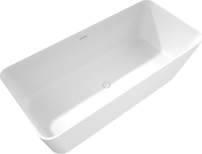 Polysan LEYLA volně stojící vana, solid surface 170x78x55cm, bílá mat 92530