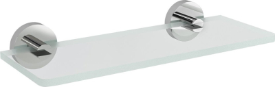 Sapho X-ROUND skleněná police 200mm, chrom/čiré sklo XR009-12