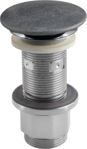 Sapho Umyvadlová výpust 5/4“, click-clack, betonová zátka, 10-80mm, stříbrná FG919