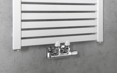 Aqualine TONDI otopné těleso rovné 450x1330 mm, středové připojení, bílá DT470T