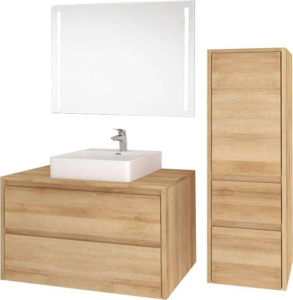 Mereo Mailo, Opto, koupelnová deska na skříňku 121 cm, dub Riviera CN923D