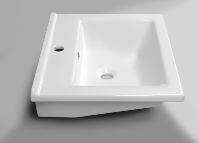 Aqualine ZUNO 55 keramické umyvadlo nábytkové 55x45cm, bílá 9055