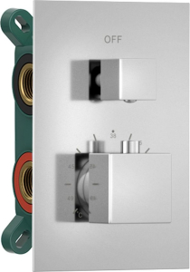 Sapho Podomítková sprchová termostatická baterie, box, 3 výstupy, chrom 1102-33