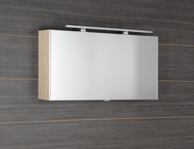 Sapho CLOE galerka s LED osvětlením 100x50x18cm, jilm bardini CE100-0013