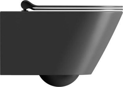 GSI KUBE X závěsná WC mísa, Swirlflush, 36x55cm, černá dual-mat 941526