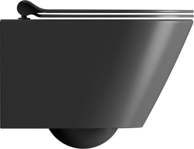 GSI KUBE X závěsná WC mísa, Swirlflush, 36x50cm, černá dual-mat 941626