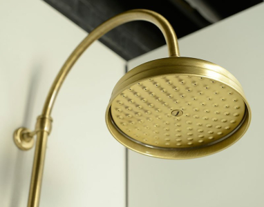 Sapho ANTEA sprchový sloup k napojení na baterii, hlavová, ruční sprcha, bronz SET036