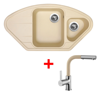 Granitový dřez Sinks LOTUS 960.1 Sahara+ENIGMA S GR LT960150ENSGR50