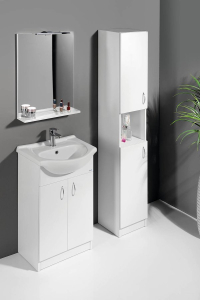 Aqualine SIMPLEX ECO 50 umyvadlová skříňka včetně umyvadla 47x83, 5x29cm SIME500