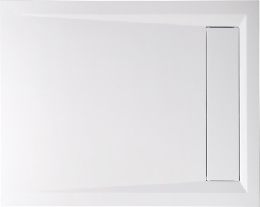 Polysan VARESA sprchová vanička z litého mramoru se záklopem, obdélník 100x80cm, bílá 71605