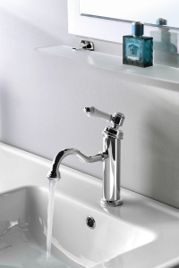 Sapho VIENNA stojánková umyvadlová baterie s výpustí, ECO kartuše, chrom VO002-01