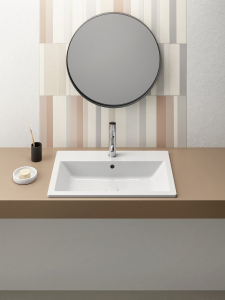 GSI KUBE X keramické umyvadlo zápustné 58x40cm, bílá ExtraGlaze 9433111