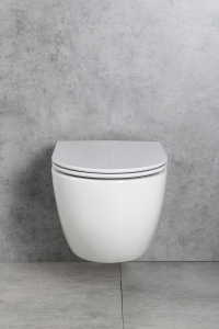 Bruckner FULDA závěsná WC mísa, Vortex Rimless, 36x52, 5cm, bílá 201.408.4