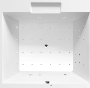 Polysan CAME hydromasážní vana, 175x175x50cm, Attraction Hydro-Air, chrom 23611.4010