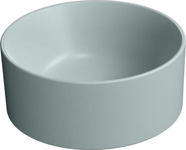 GSI KUBE X keramické umývátko na desku, průměr 32cm, ghiaccio mat 943515