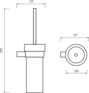 Nimco BORMO Toaletní WC kartáč BR 11094K-26