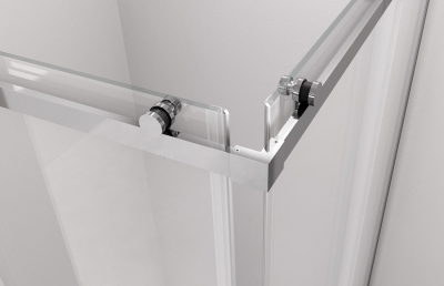 Polysan THRON ROUND čtvercový sprchový kout 1200x800mm, kulaté pojezdy, rohový vstup TL2280-5005