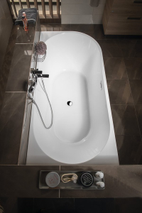 Aqualine TIBERA L rohová stojící vana, 170x80cm, bílá E1026