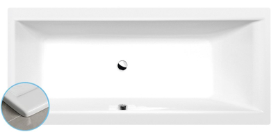 Polysan CLEO SLIM obdélníková vana 180x80x48cm, bílá 95611S