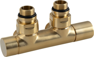 Sapho TWIN připojovací sada ventilů pro středové připojení, zlato mat CP401SGM