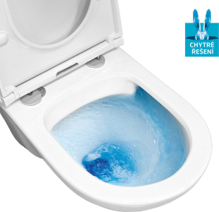 Mereo WC závěsné, RIMLESS, 530x355x360, keramické, vč. sedátka CSS123 VSD81S