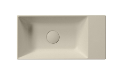 GSI KUBE X keramické umývátko 50x25cm, bez otvoru, pravé/levé, creta mat 9486008