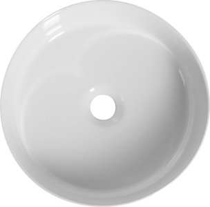 Isvea ION keramické umyvadlo na desku, průměr 36cm, bílá 10NF66036