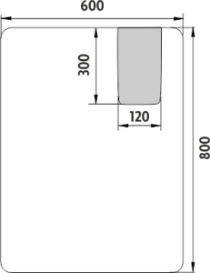 Nimco OBDELNÍKOVÁ - OBLÉ ROHY LED zrcadlo 600x800 ZP 25002