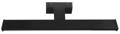 Sapho CHICAGO LED svítidlo, 400x120mm, 8W, 230V, IP44, plast, černá mat AU468