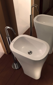 Kerasan AQUATECH keramické umyvadlo volně stojící, 60x85x40cm, bílá 374201