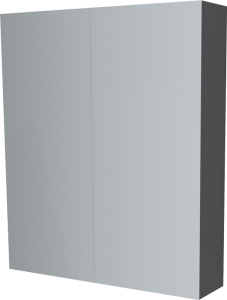 Mereo Koupelnová skříňka zrcadlová 80 cm, galerka, 2 x dvířka, Multidecor, Šedý diamant CN798G82SEDD