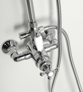 Sapho ANTEA sprchový sloup s termostatickou baterií, chrom SET041