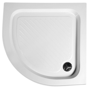 Aqualine Sprchová samonosná vanička akrylátová, čtvrtkruh 80x80x15cm BTTR80