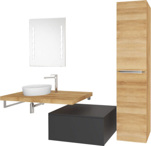 Mereo Umyvadlo na desku bez přepadu, 355x120 mm, kulaté, keramické - pro zaslání na paletě UC363612C