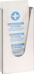 Sapho Zásobník na papírové sáčky HygBag, 120x240x32mm, nerez lesk XP049
