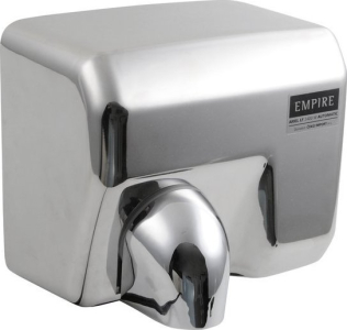 EMPIRE EMPIRE bezdotykový elektrický osoušeč rukou 230 V, 2400 W, 278x243x213 mm, nerez mat 9818