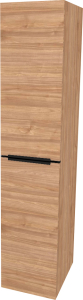 Mereo Mailo, koupelnová skříňka vysoká 170 cm, černé madlo, Multidecor, Light Select Walnut CN594LPBLSW1