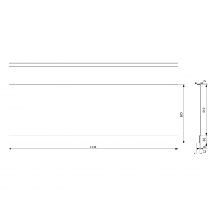 Polysan PLAIN NIKA panel 170x59cm 72525
