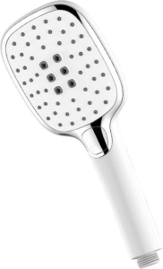 Mereo Sprchový set Sonáta s tyčí, hadicí, ruční a talířovou bílou sprchou CB60101SPA