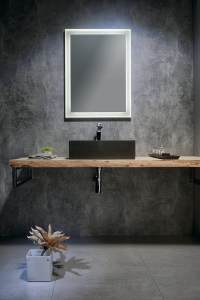 Sapho FLUT zrcadlo s LED podsvícením 60x80cm, bílá FT060