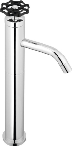 Sapho INDUSTRY stojánková umyvadlová baterie vysoká, výška 332 mm, chrom/černá 5102LTT
