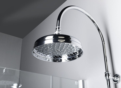 Sapho VANITY sprchový sloup k napojení na baterii, hlavová, ruční sprcha, chrom SET061
