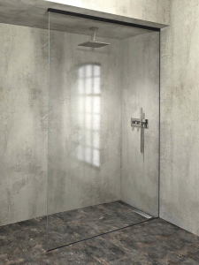 Polysan ARCHITEX sada pro uchycení skla, podlaha-stěna-strop, max. š. 1600mm, černá mat AXL2816B