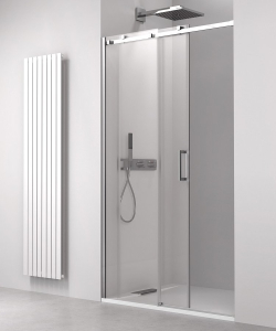 Polysan THRON SQUARE sprchové dveře 1100 mm, hranaté pojezdy, čiré sklo TL5011-5002