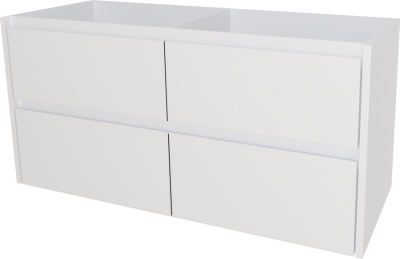 Mereo Opto, koupelnová skříňka 121 cm, Multidecor, Bílá lesk perlička CN993SBIEL