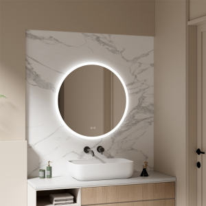 Mereo  Zrcadlo kulaté pr. 80 cm, LED osvětlení a odmlžování CN163