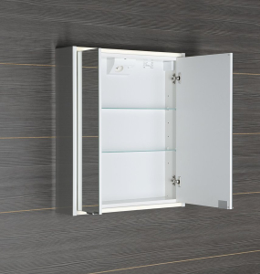 Sapho BATU galerka 60x71x15cm, 2x LED osvětlení, bílá 1141120